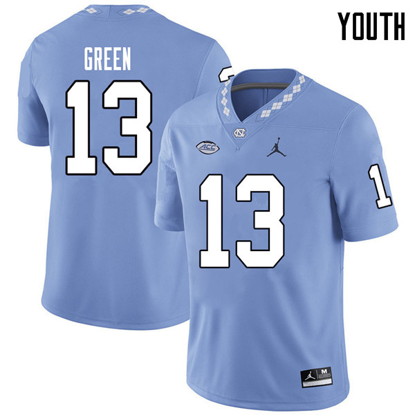 Jordan Brand Youth #13 Antoine Green North Carolina Tar Heels College Football Jerseys Sale-Carolina